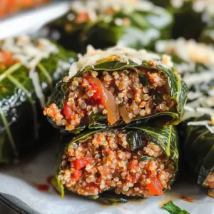 Stuffed Collard Greens (with Turkey and Quinoa)