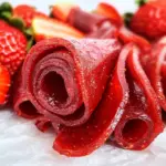 3-Ingredient Homemade Strawberry Fruit Roll-Ups