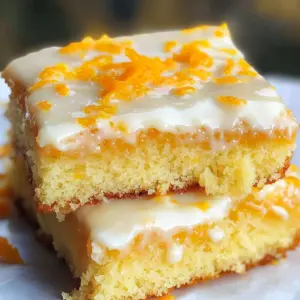 BEST Orange Drizzle Traybake Cake