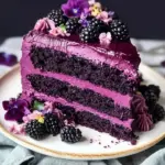 Blackberry Velvet Cake