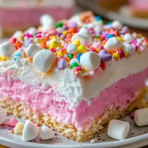Bubblegum Cloud Slice Dessert: A Sweet Indulgence