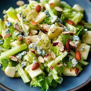 Celery Salad With Apples and Blue Cheese