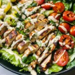 Chicken Shawarma Salad with Tahini Dressing