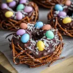 Chocolate-Covered Pretzel Nests