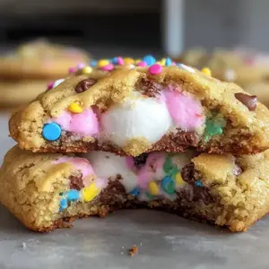 Chocolate Chip Peep Stuffed Easter Cookies