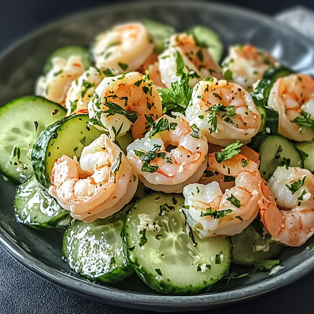 Creamy Cucumber Shrimp Salad Recipe