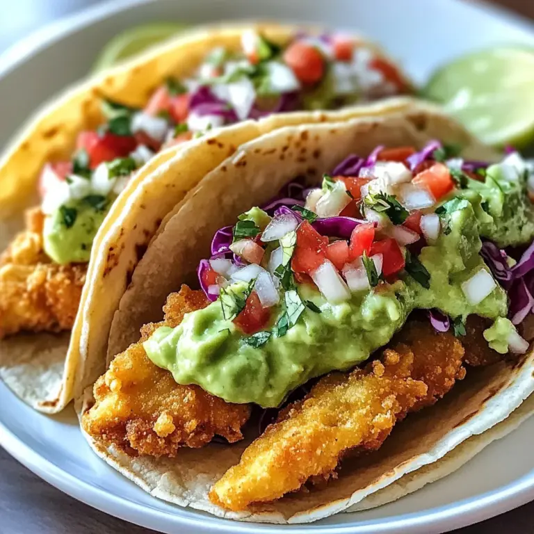 Crispy Baja Fish Tacos with Avocado Crema (30-Minutes)