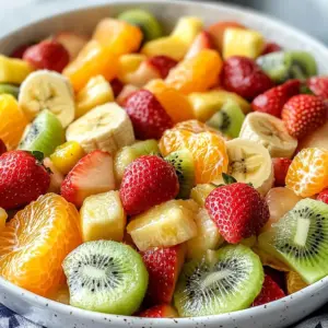 Delicious Easter Fruit Salad with Peach Pie Filling