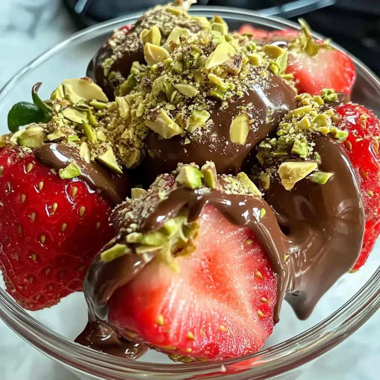 Dubai Chocolate Covered Strawberries