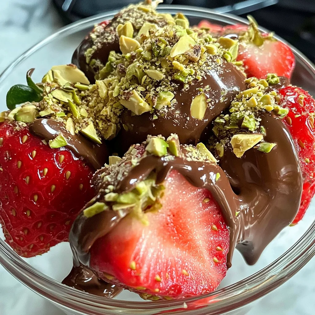 Dubai Chocolate Covered Strawberries