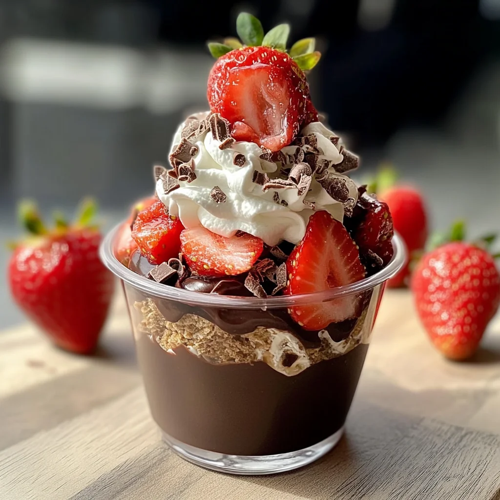Dubai Chocolate Strawberry Cup Recipe