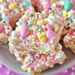 Easter Bunny Marshmallow Popcorn Bars
