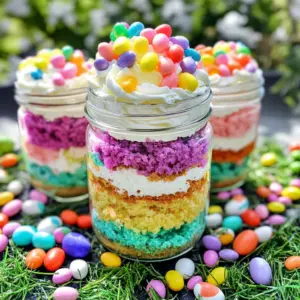Easter Cake in a Jar