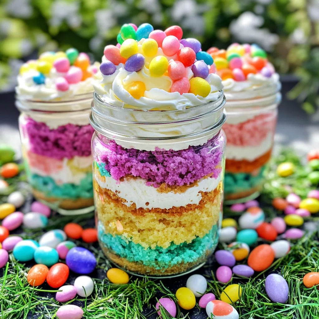 Easter Cake in a Jar