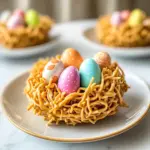 Easter Egg Peanut Butter Haystacks
