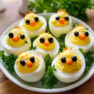 Easter Egg Recipe - Deviled Egg Chicks