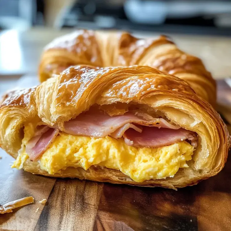 Easy Croissant Breakfast Sandwiches