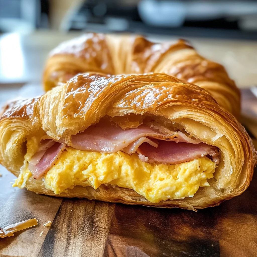 Easy Croissant Breakfast Sandwiches
