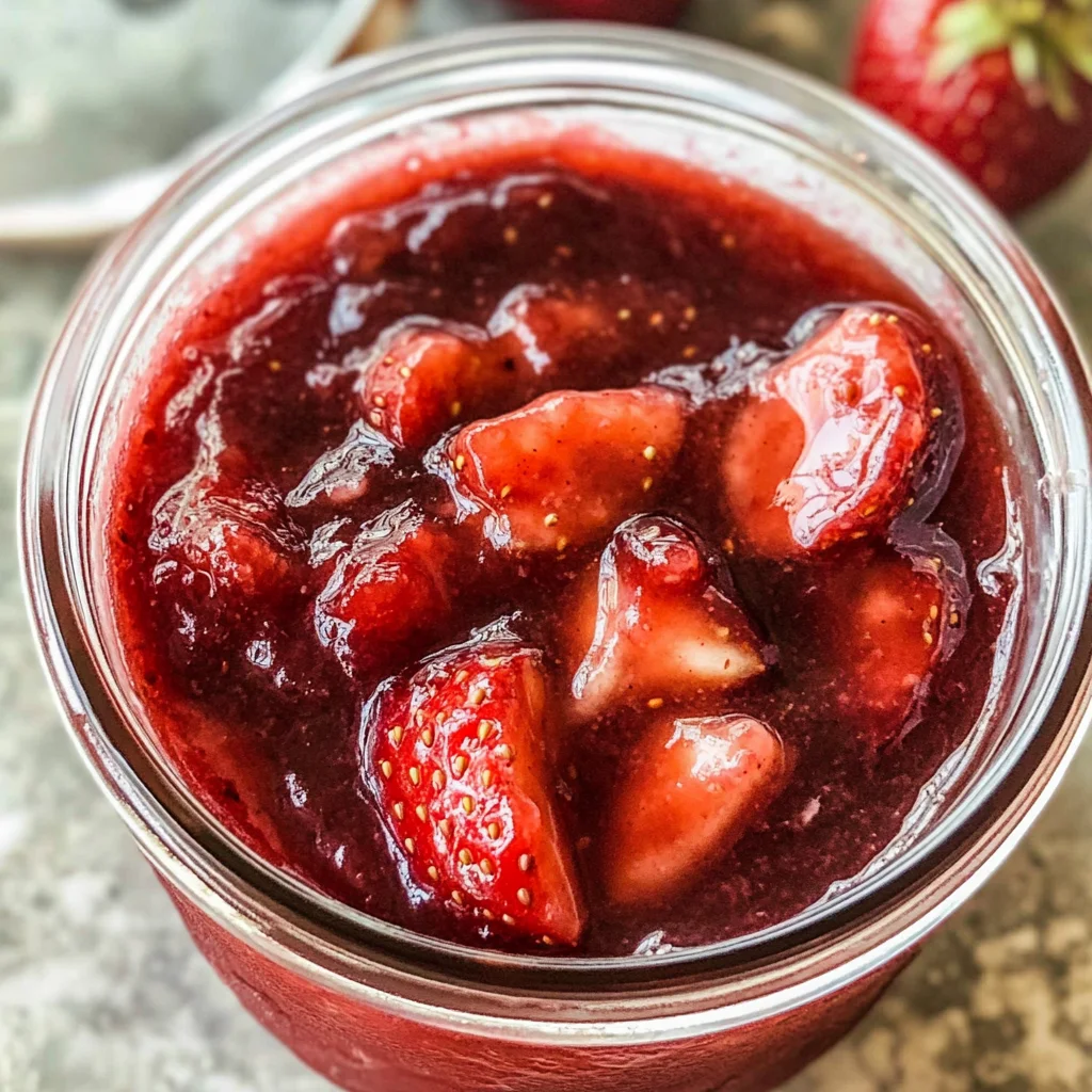 Easy homemade strawberry sauce
