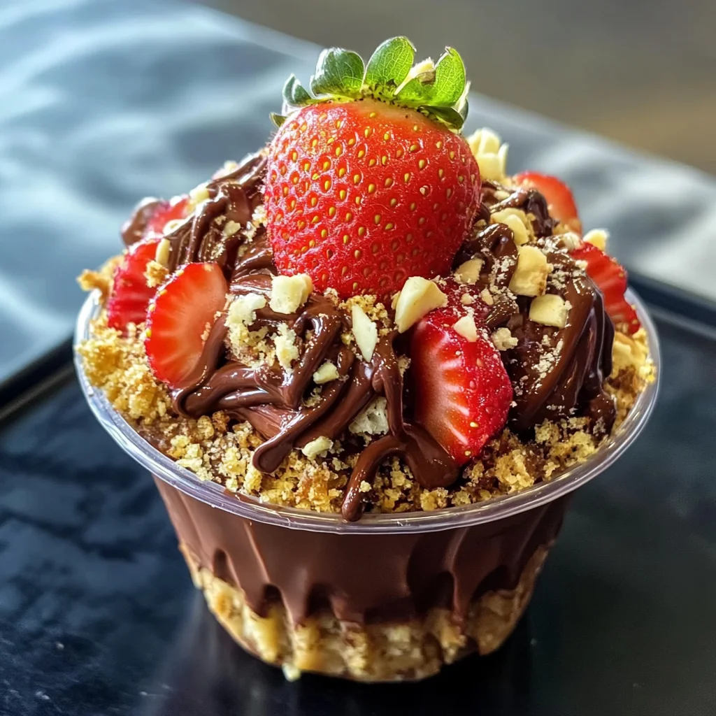 Homemade Chocolate Strawberry Cups Recipe