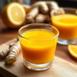 Homemade Ginger and Turmeric Immunity Shots