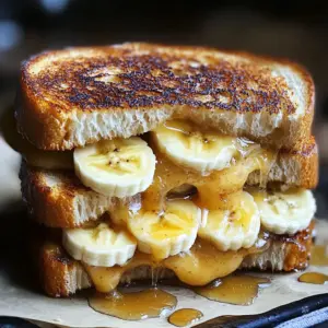 Honey Banana Grilled Cheese Sandwich