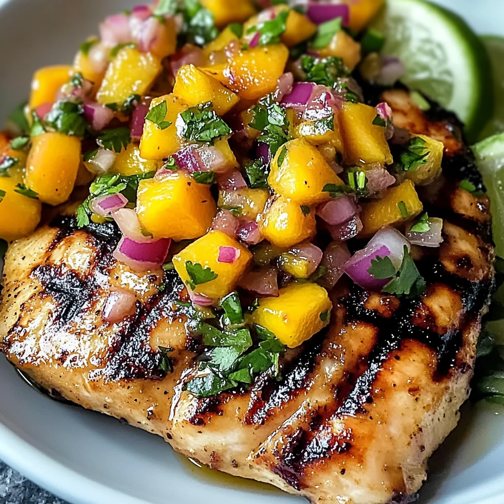 Honey Lime Chicken with Mango Salsa