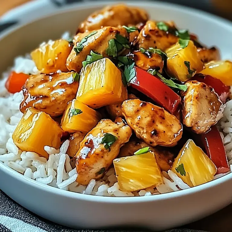 Irresistible Easy Pineapple Chicken and Rice Skillet Delight