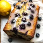 Lemon Blueberry Bread with Glaze
