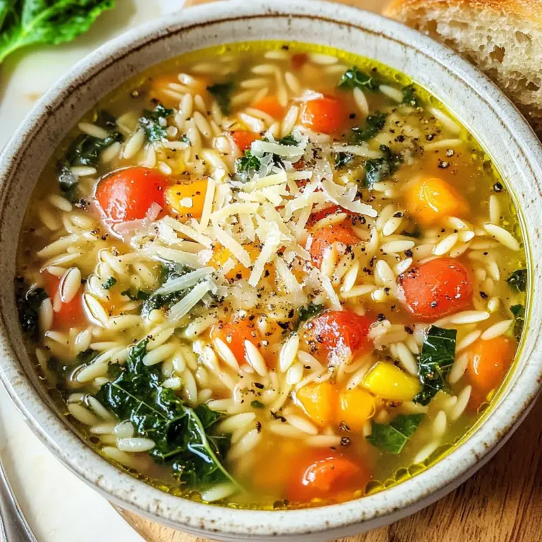 Mediterranean Orzo Soup