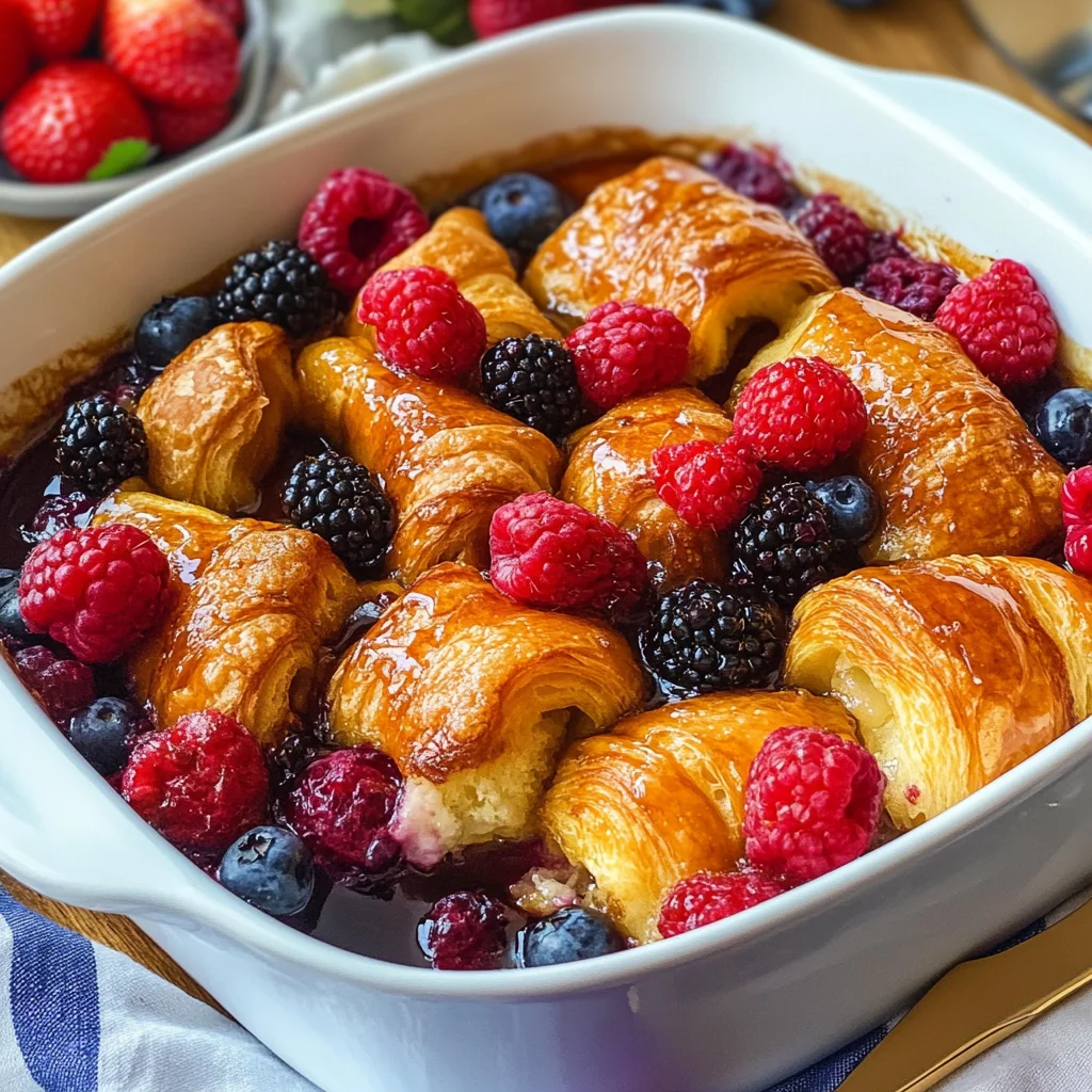 Overnight Croissant French Toast Casserole (video)