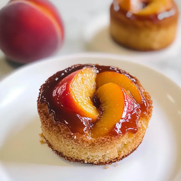 Peach Upside Down Mini Cakes