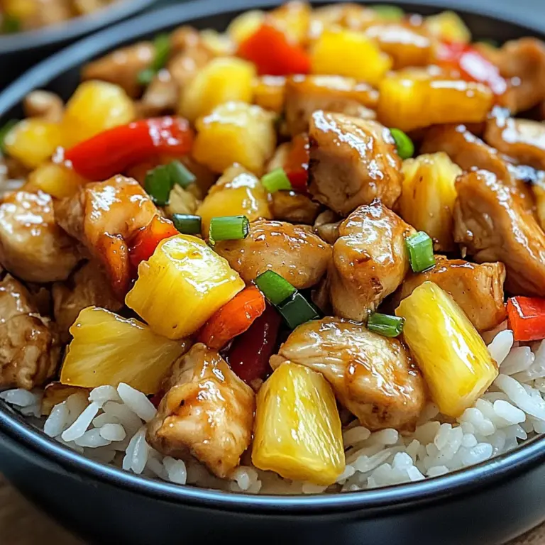 Pineapple Chicken and Rice: Easy Tropical Delight Recipe