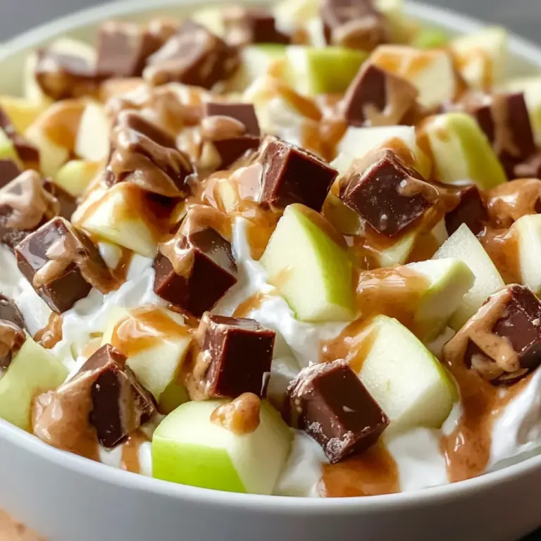 Snicker Apple Salad Dessert Recipe