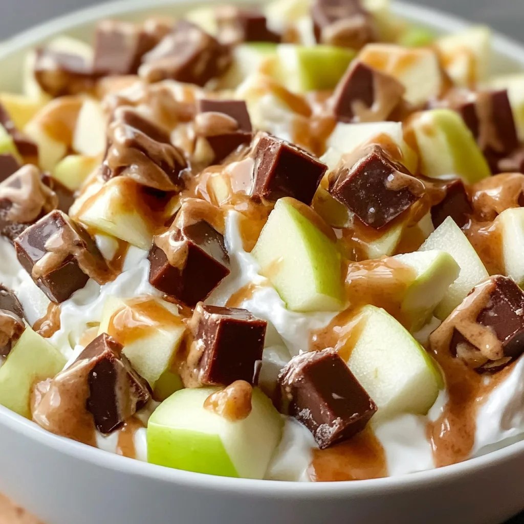 Snicker Apple Salad Dessert Recipe