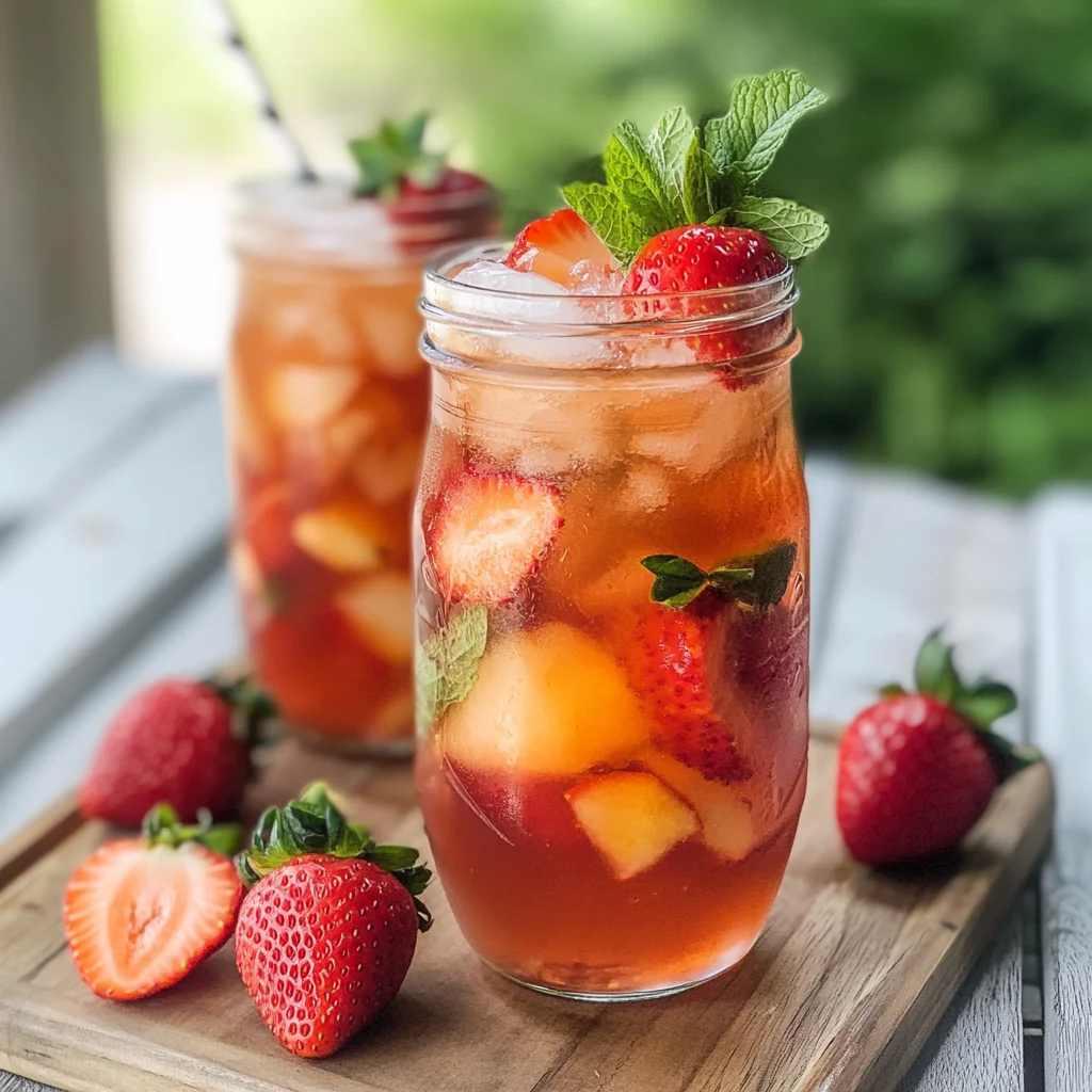 Southern Strawberry Sweet Iced Tea