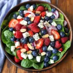 Spinach Berry Salad with Sweet Poppy Seed Dressing