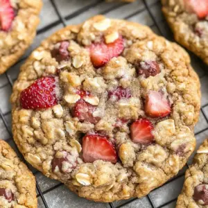 Strawberry Cookies (4 Ingredients)