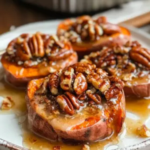 A small Thanksgiving: Melting Sweet Potatoes (with Maple-Pecan Sauce)