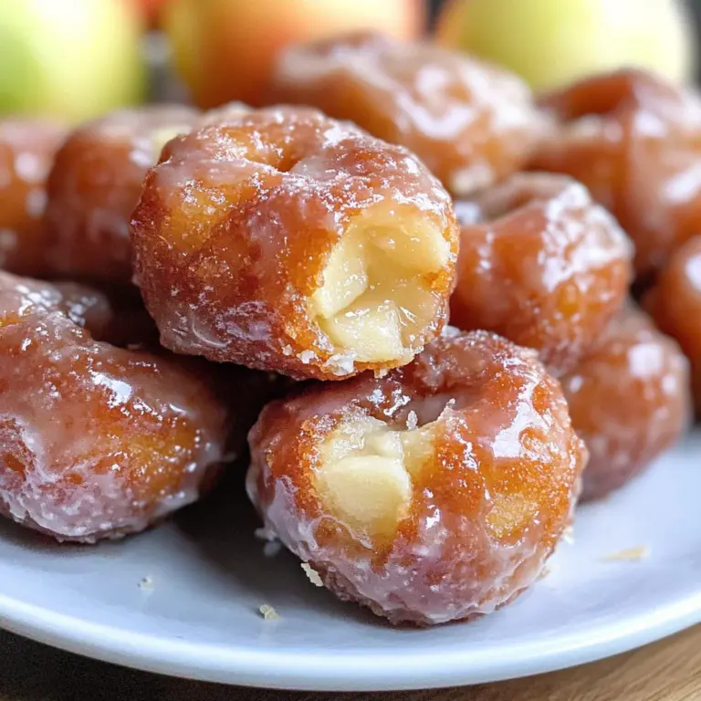 Apple Fritter Doughnut Bites