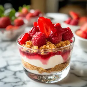 Berry cheesecake with almond crumble