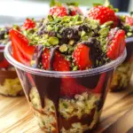 Dubai Chocolate Strawberry Cups