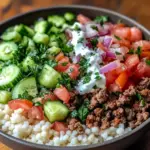 Easy Mediterranean Lamb Bowl