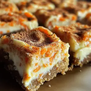 Irresistibly Indulgent Carrot Cake Cream Cheese Bars