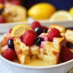 Lemon Berry Bread Pudding