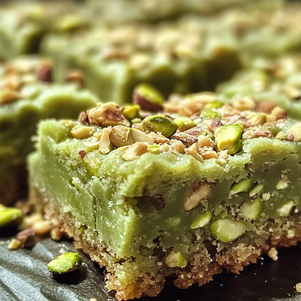 Pistachio Dream Cookie Bars: A Chewy Delight You’ll Love