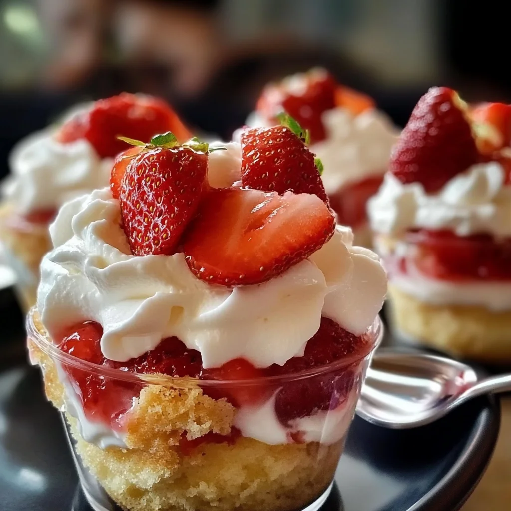 Quick Strawberry Shortcake Cups