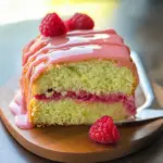 Raspberry Glazed Key Lime Cake