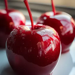 Shiny Red Candy Apples