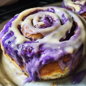 Ube Cinnamon Rolls from Scratch